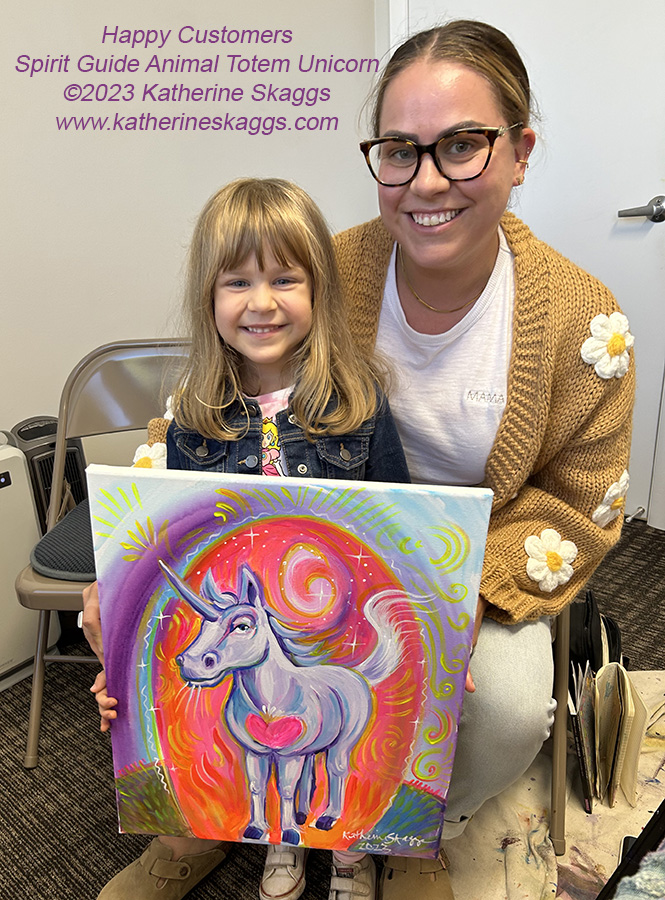 Happy Customers Spirit Guide Unicorn totem Katherine Skaggs