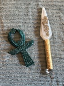 ankh and selenite sword