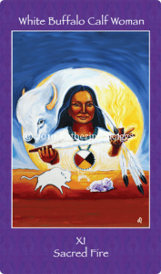 White Buffalo Calf Woman major arcana sacred fire Mythical Goddess Tarot