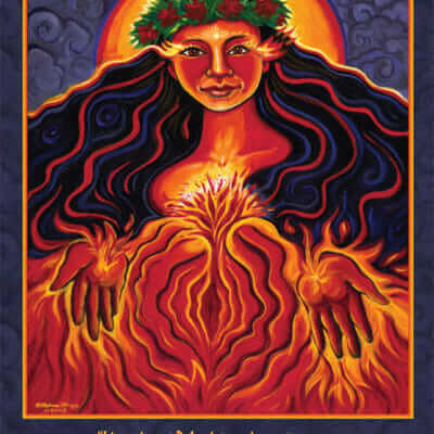 Katherine Skaggs Pele Altar Card