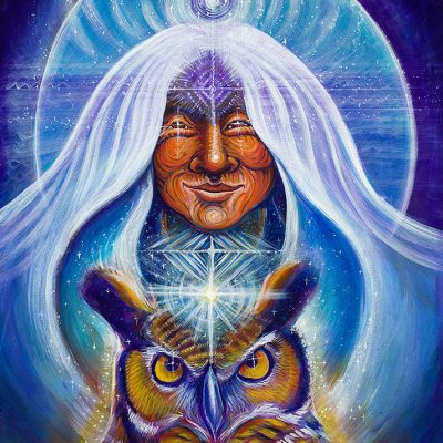Ancient Grandmother Owl Medicine by Katherine Skaggs for Shamanic Healing services