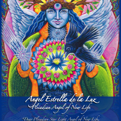 Angel Estrella de la Luz Nuevo la Vida Altar Card