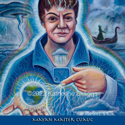 Mayan Master Cuauc the Blue Storm Altar Card