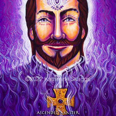 Ascended Master St. Germain Altar Card