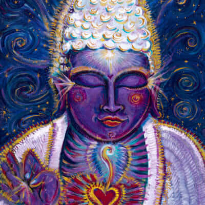 Katherine Skaggs Purple Buddha