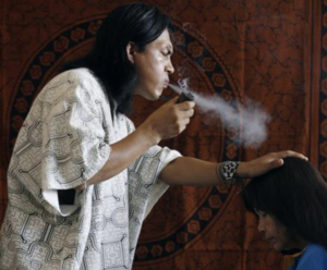 shipibo shaman and tobacco